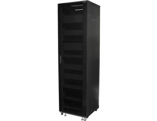 SANUS CFR2144 – 19" Netzwerkschrank 44U, mit Rollen, schwarz, Stahl