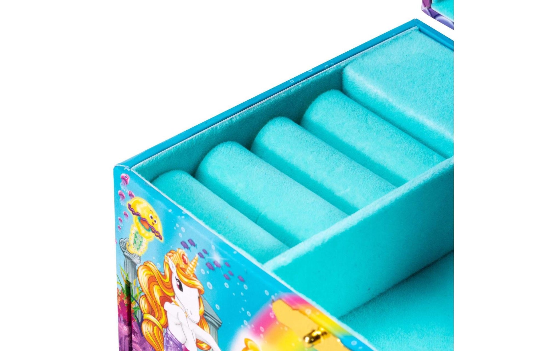 CRAZE Galupy Mermaid Aufbewahrungsbox – türkis – mit Spieluhr, für Kinder