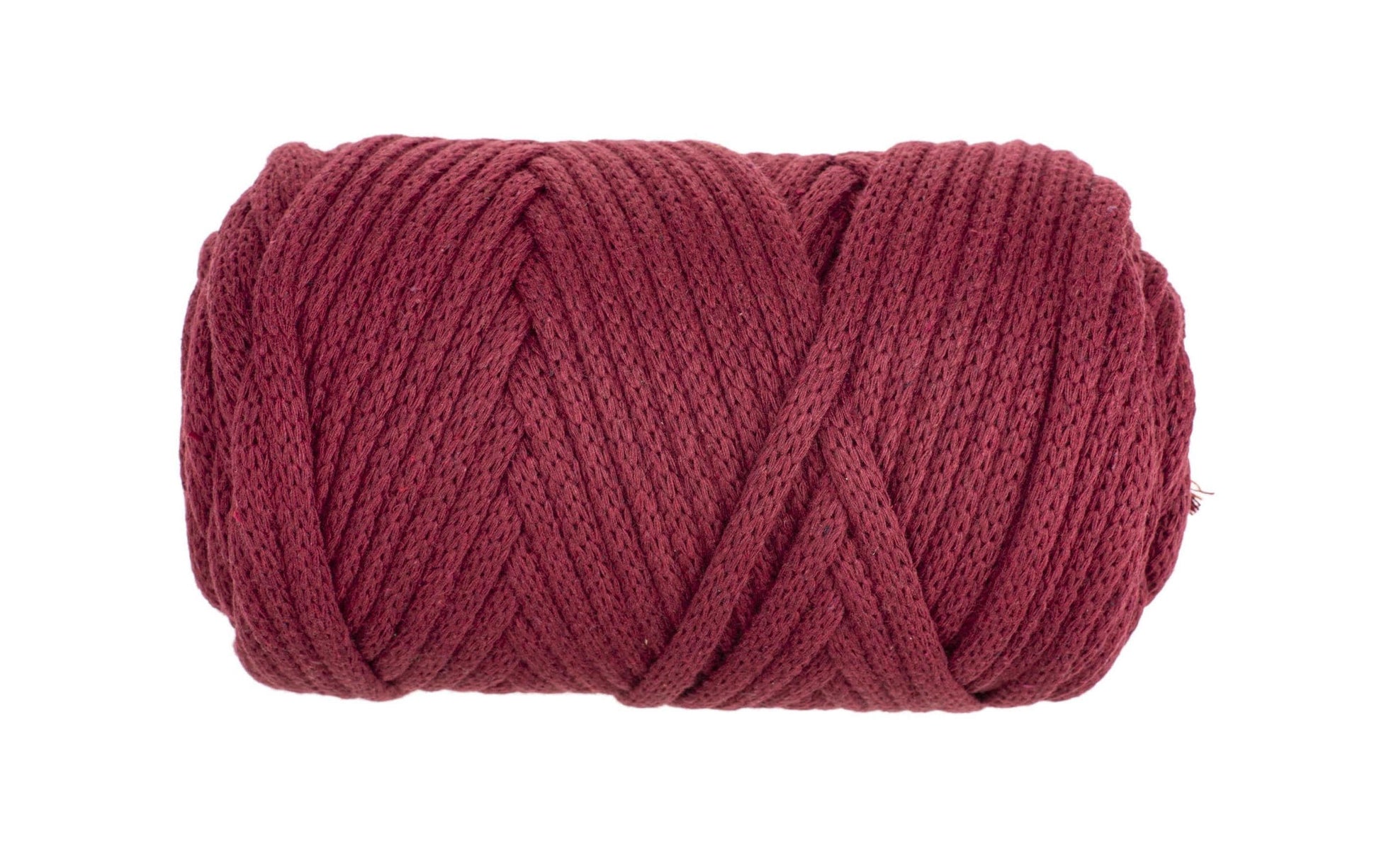 Glorex Makramee-Kordel Bordeaux – Ø 3 mm, 250 g, 70 m, Wolle