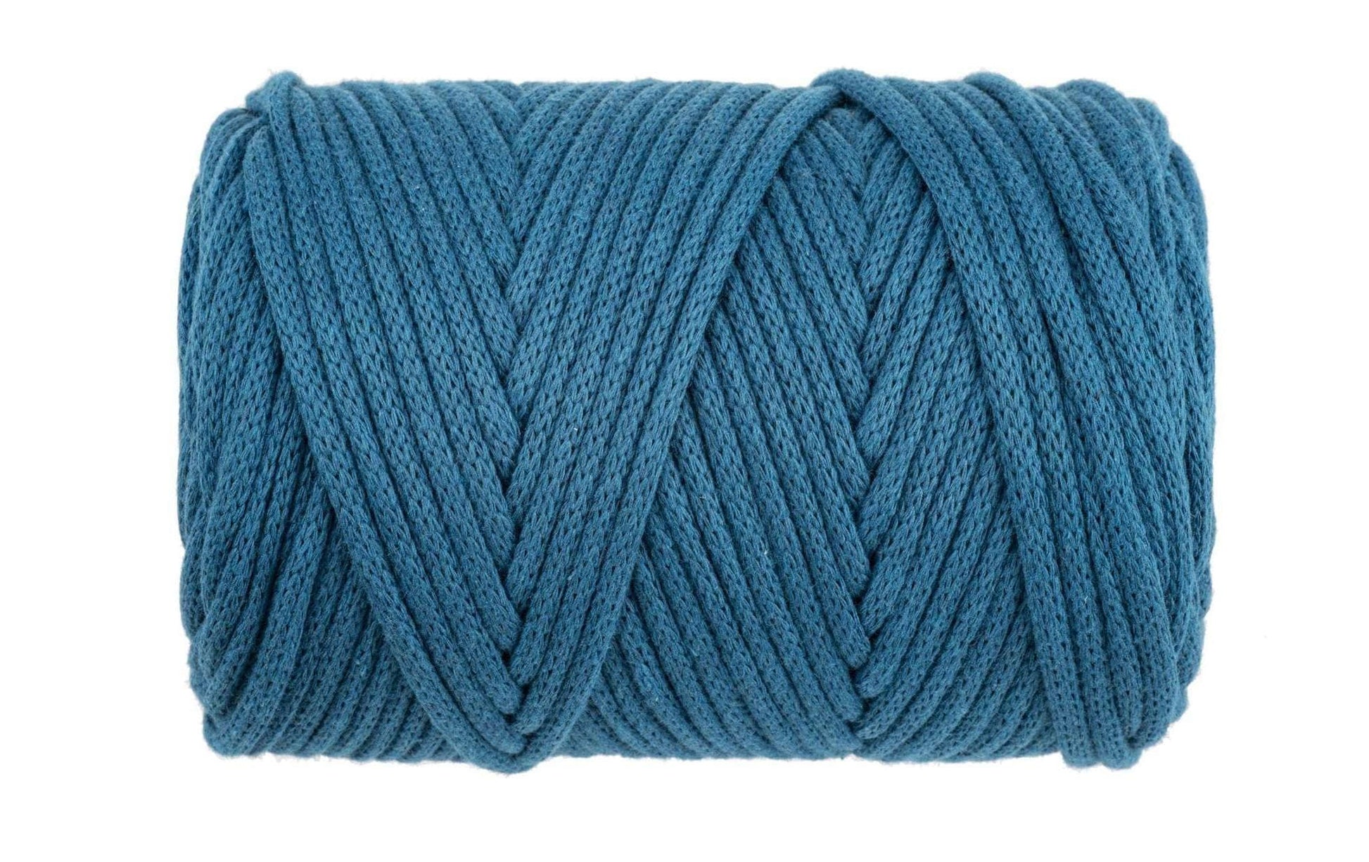 Glorex Makramee-Kordel Türkis – Ø 5 mm, 500 g, 85 m, Baumwolle