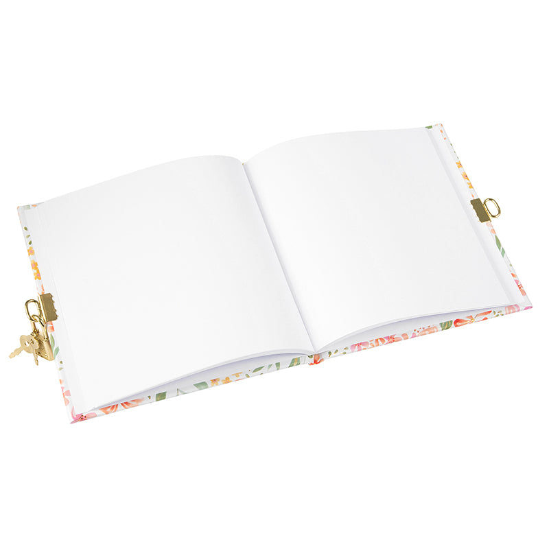 Goldbuch Tagebuch Blumenmuster – 96 Seiten – 165 × 165 mm, Mehrfarbig