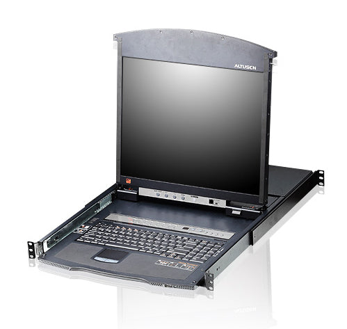 ATEN Dual Console – 17" Rack-LCD-Konsole – 8-Port VGA KVM, 1600 × 1200 – 1U