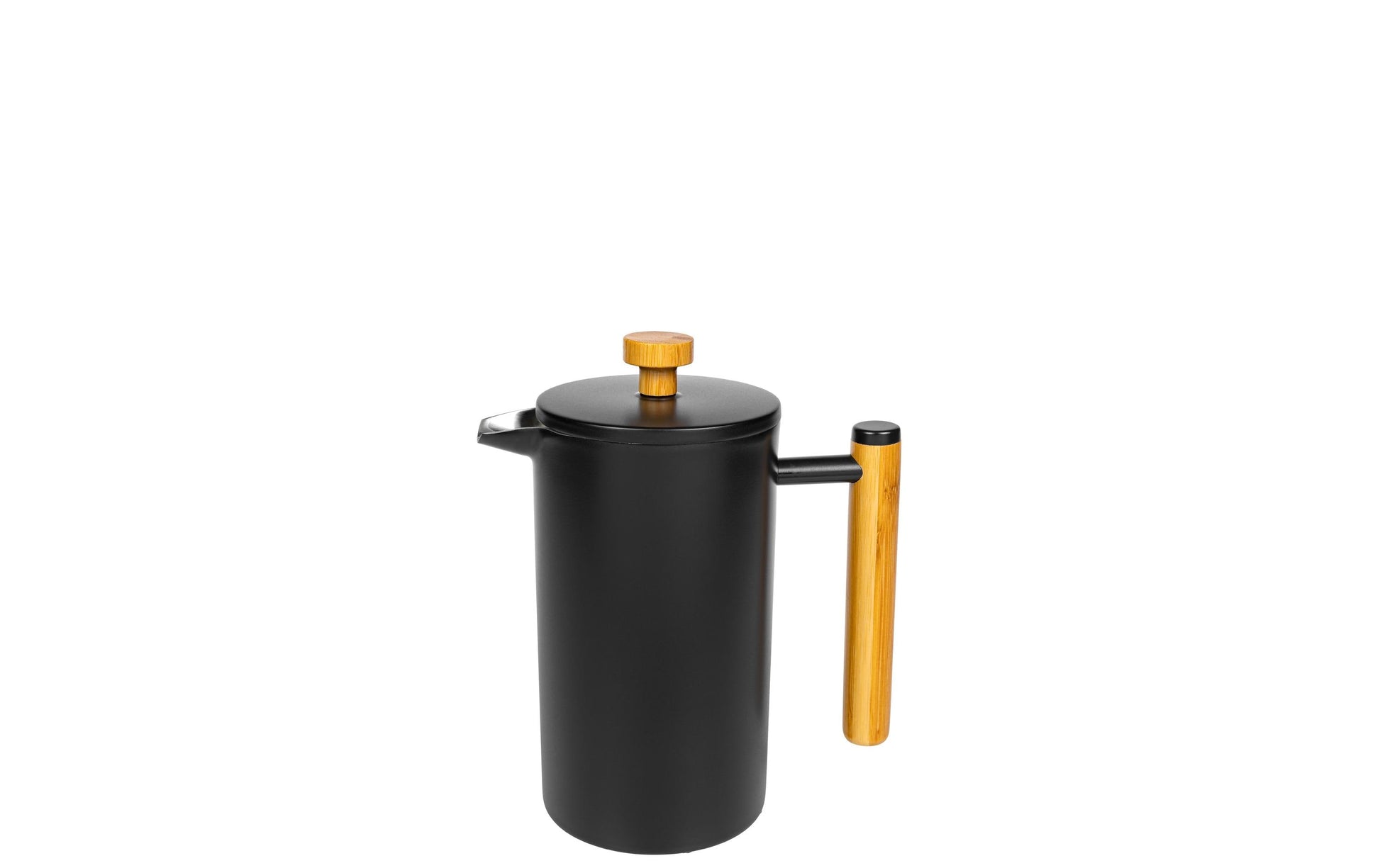 Furber. Furber French Press / Kaffeebereiter – 0,4 l, 3 Tassen, Edelstahl/Bambus