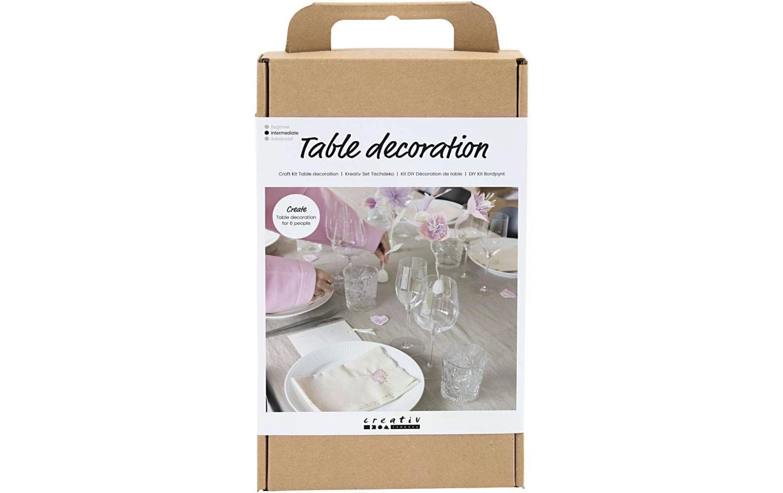 Creativ Company Bastelset Tischdeko – 12-teilig – Baumwolle, mehrfarbig – 977696