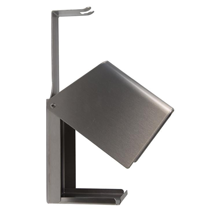 Ophardt SanTRAL – WC-Bürstenhalter – Edelstahl Anti-Fingerprint, wandmontiert, bodenstehend, 10,5 × 11 × 38 cm