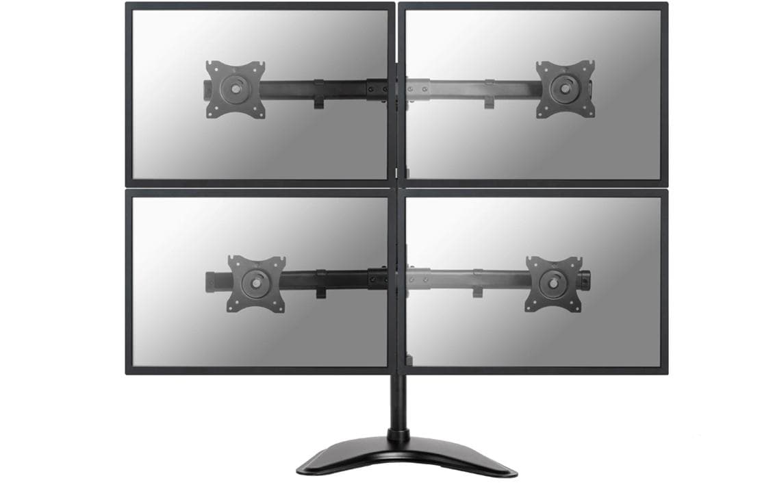 Neomounts Monitorarm, 4, bis 27", VESA 75 × 75/100 × 100 mm, 8 kg, schwarz