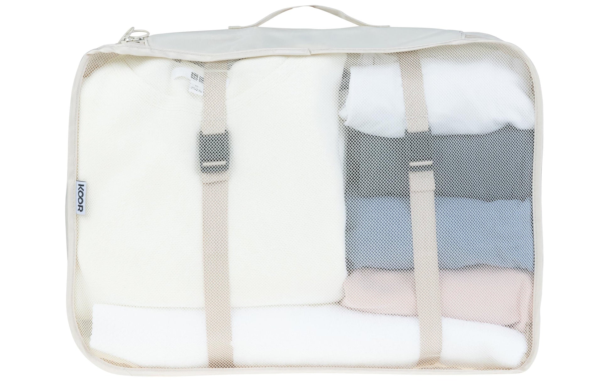 Koor Packhilfen-Set Reesa – 37 l – 40×30×12, 33×28×12, 28×20×12, 42×28×14 cm – beige