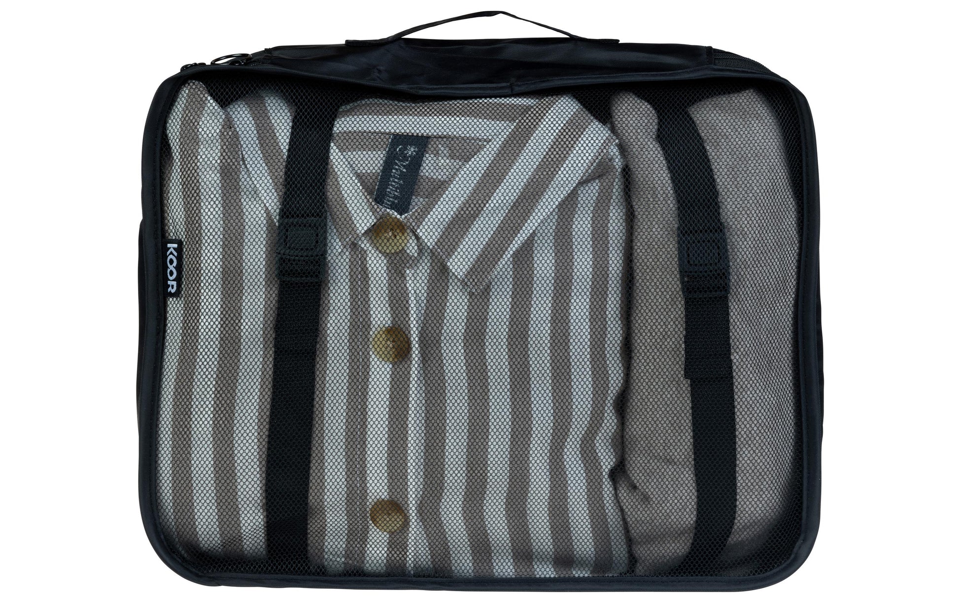 KOOR Organizer-Set Reesa – 37 l – schwarz, Polyester – 4 Stk.