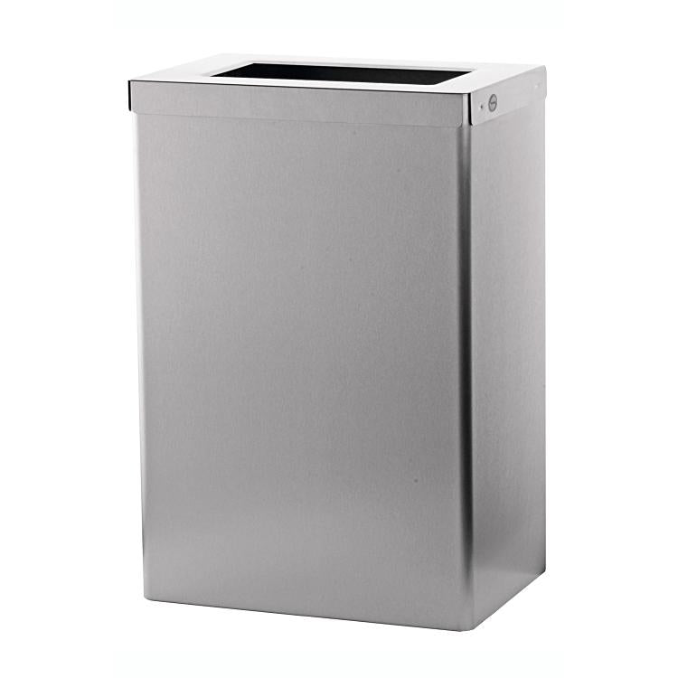 Ophardt Wandabfallbehälter EBU 50 E – 50 l – Edelstahl – Anti-Fingerprint – Wandmontage