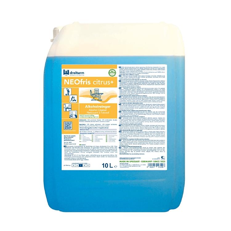 Dreiturm NEOfris Allzweckreiniger für wasserbeständige Oberflächen – Citrus, Flüssigkeit, Kanister – 10 l