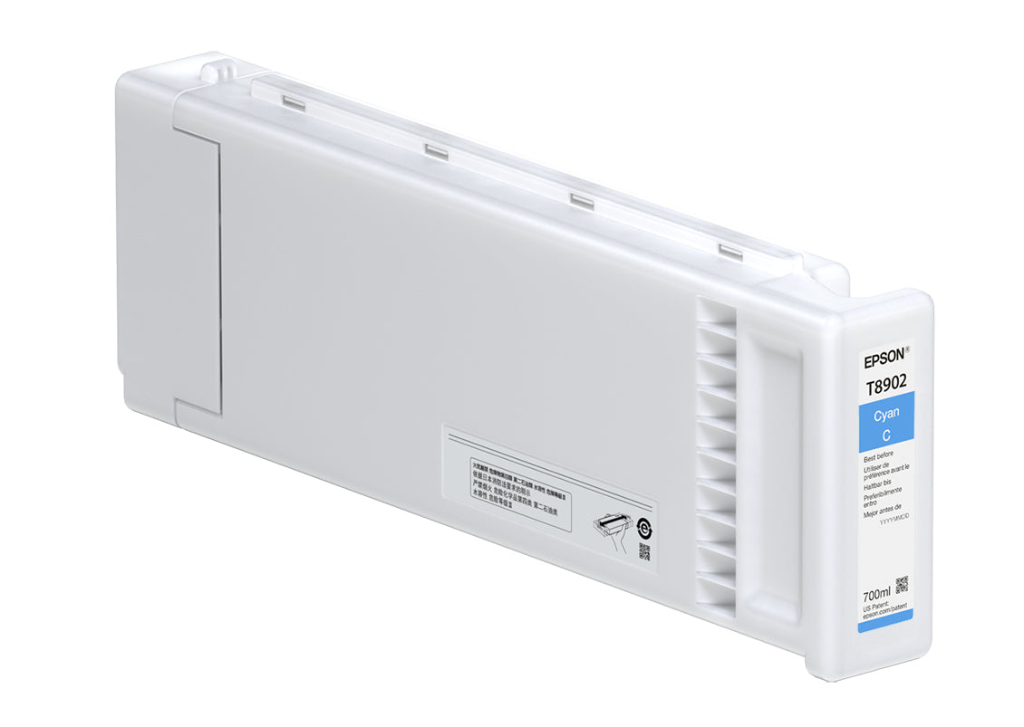Epson T890200 Cyan Tintenpatrone (Original) – 700 ml – für SureColor SC-S40600/SC-S60600/SC-S80600