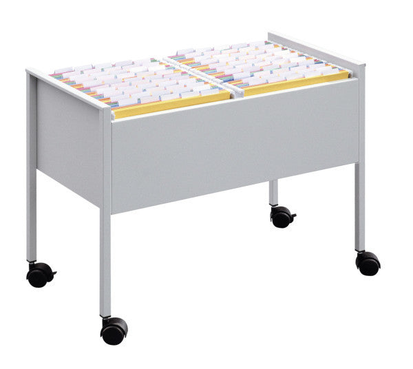 Durable Hängemappen-Wagen Economy 100 Duo – ca. 100 Hängemappen (A4), 4 Rollen (2 mit Bremse)