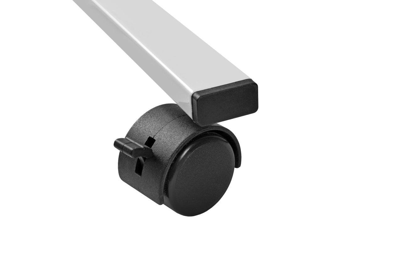 Legamaster Moderationswand – Filz, mit Rollen, doppelseitig – 120 × 150 cm – Grau, Alurahmen