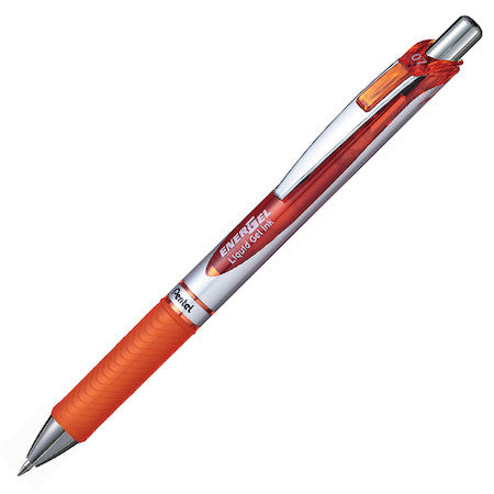 Pentel EnerGel X Gelschreiber – orange, 0,7 mm, schnelltrocknend, Druck, nachfüllbar