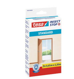 TESA Insect Stop Standard Fliegengitter Tür – 65 × 220 cm – weiss – für Türen – 2 Stk.