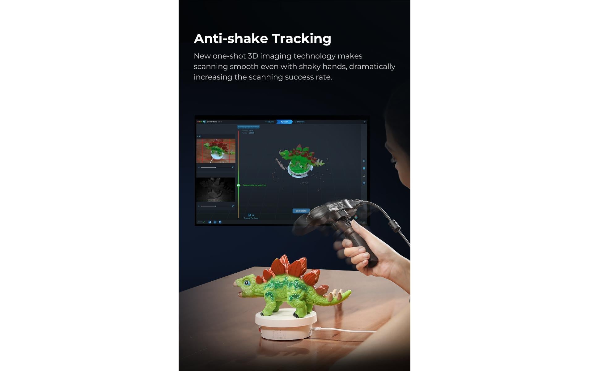 Creality 3D Creality Scan Ferret Pro – 3D-Scanner, 0,1 mm Präzision, Wi‑Fi 6, für iOS, macOS, Windows u. a.
