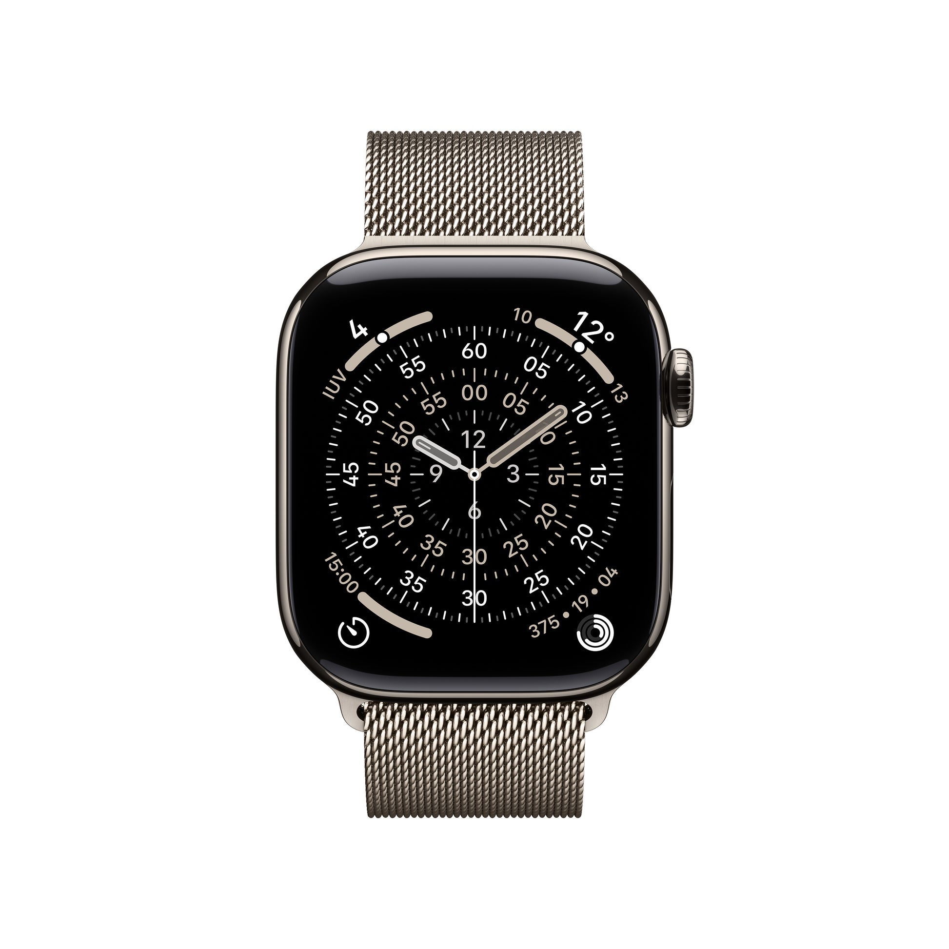 Apple Watch Series 11 42 mm GPS + Cellular – Titan, Milanese Loop, 50 m, für iPhone