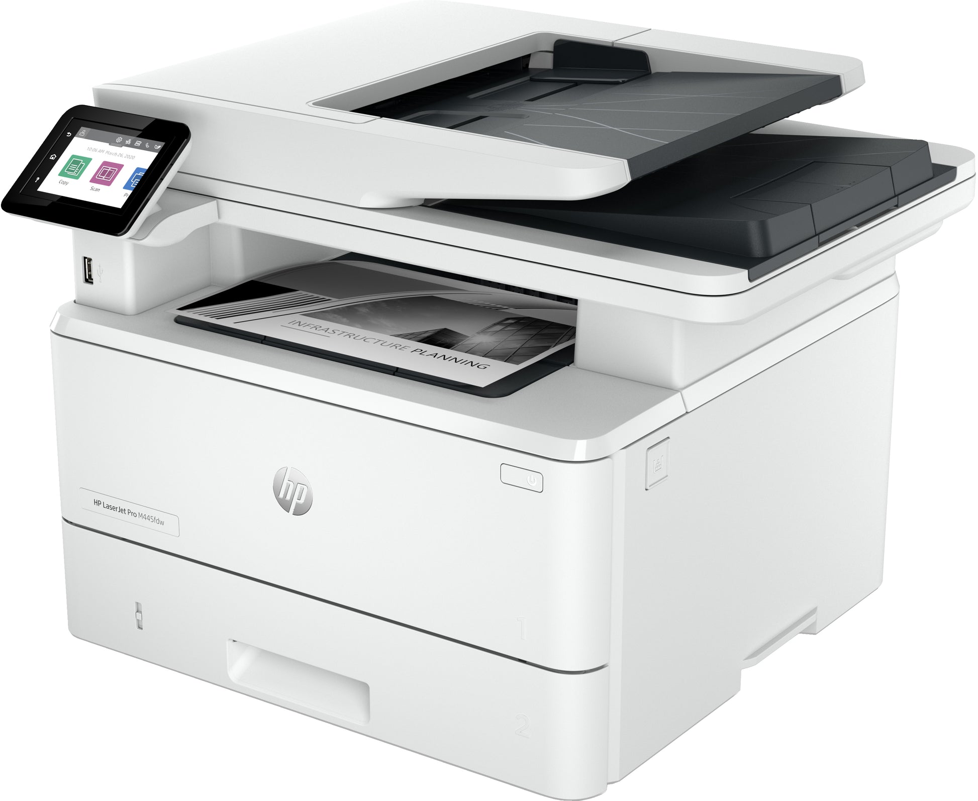 HP LaserJet Pro MFP 4102fdw – SW-Laser-Multifunktionsdrucker, A4, 4-in-1, Duplex, ADF, WLAN/LAN, AirPrint