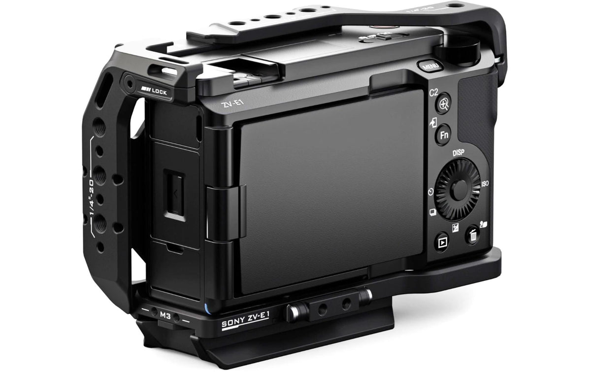 Tilta TA-T35-FCC-B Kamera-Cage – Aluminium/Edelstahl, 136,9 × 96,5 × 68 mm – für Sony ZV-E1 – Schwarz