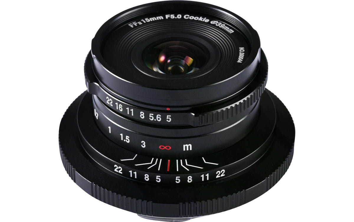 Laowa Cookie FF 15 mm f/5 Objektiv – L-Mount – Manuell, Naheinstellgrenze 0,12 m, 39 mm Filter