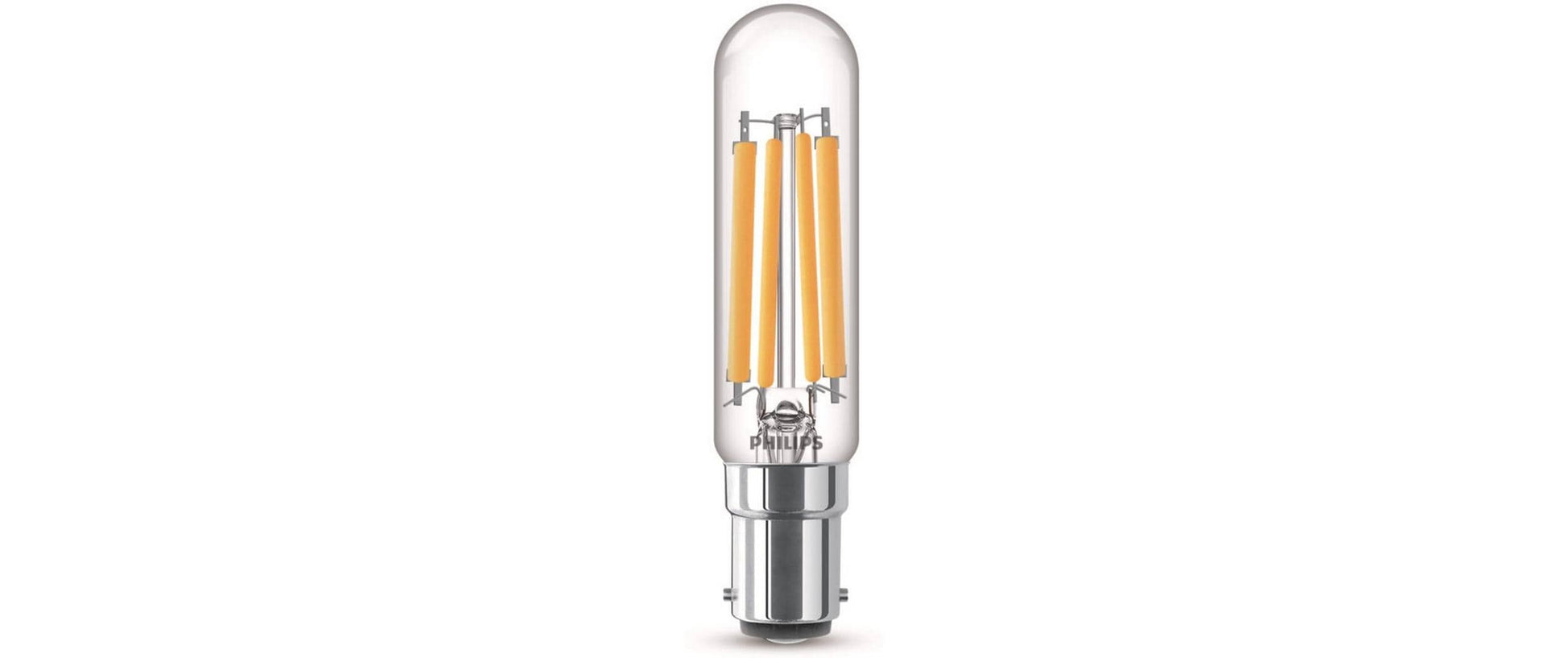 Philips by Signify Philips LED-Leuchtmittel B15 T20L – 806 lm, 6,5 W, Warmweiss 2700 K – Transparent, Glas – 1 Stk.