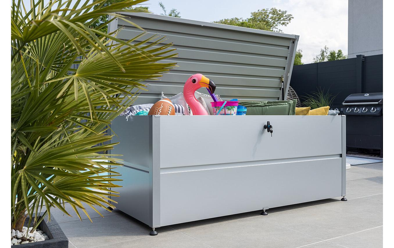 Colibri Gartenbox M – Stahl, Silber