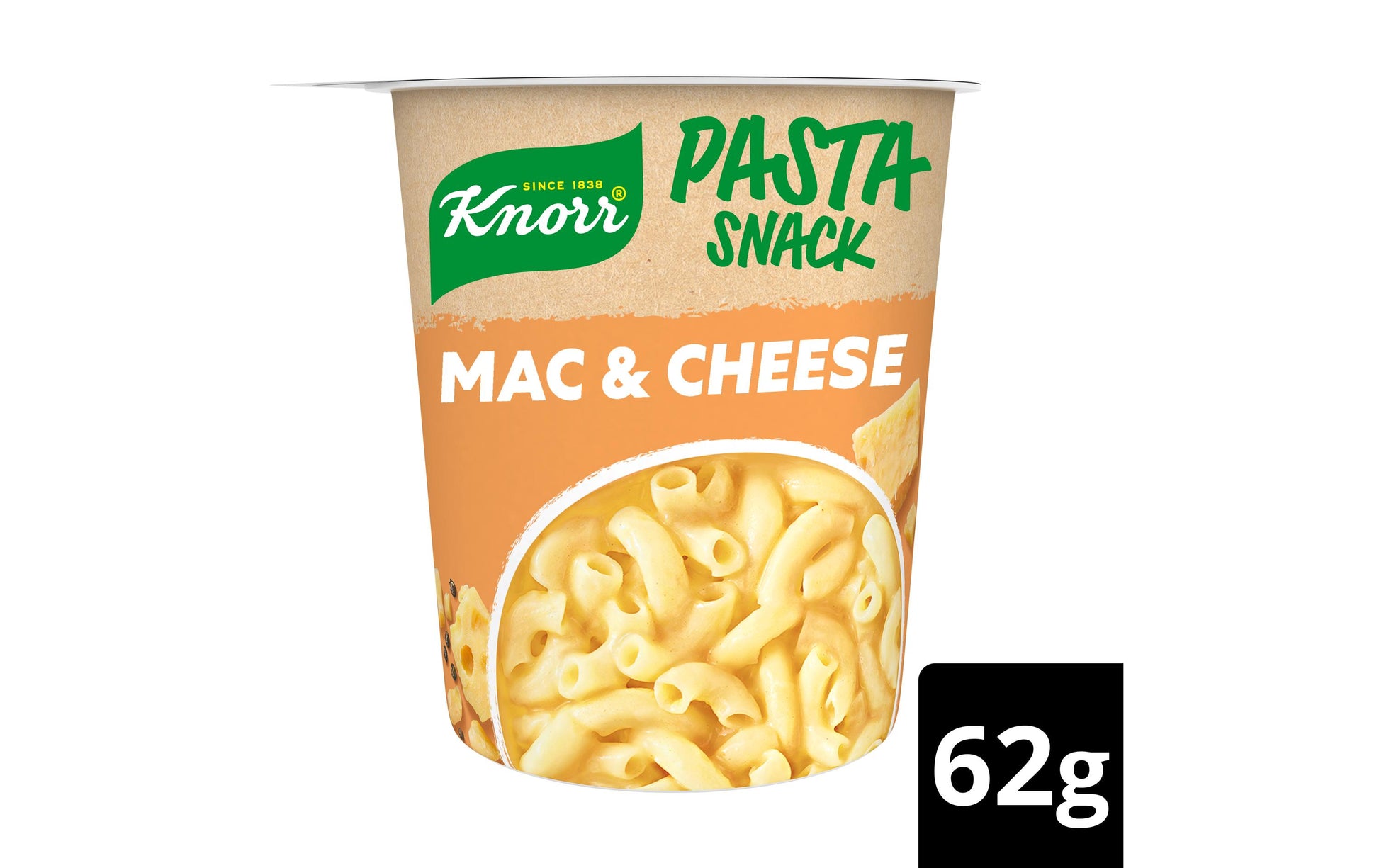Knorr Pasta Snack, Käse, Vegetarisch, Becher – 62 g