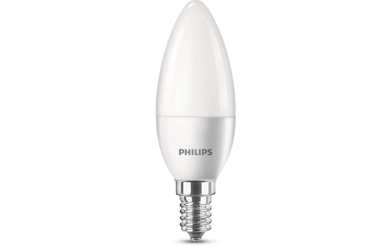 Philips by Signify Philips Leuchtmittel E14 B35 – Warmweiss 2700 K, 470 lm, 4,9 W – 4 Stk.
