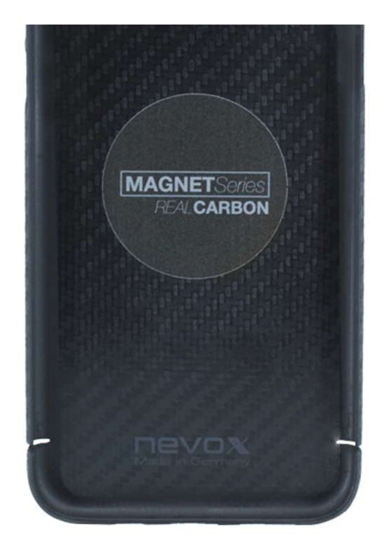 Nevox – Backcover CarbonSeries – für Samsung Galaxy S25+ – schwarz – Karbonfaser – Magnetverschluss