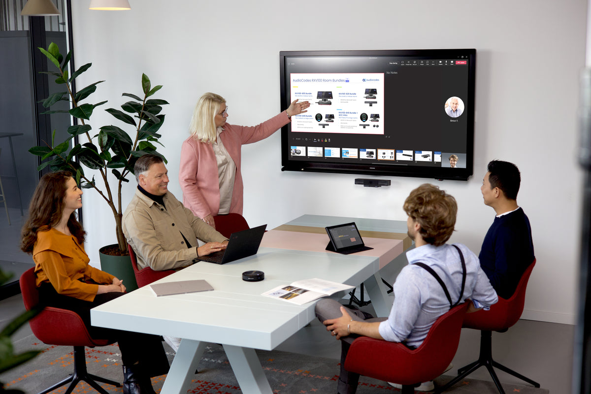 AudioCodes RXV100-B42 – Touchpanel – 10,1", Windows 10 IoT Enterprise, WLAN/LAN, Bluetooth, Schwarz