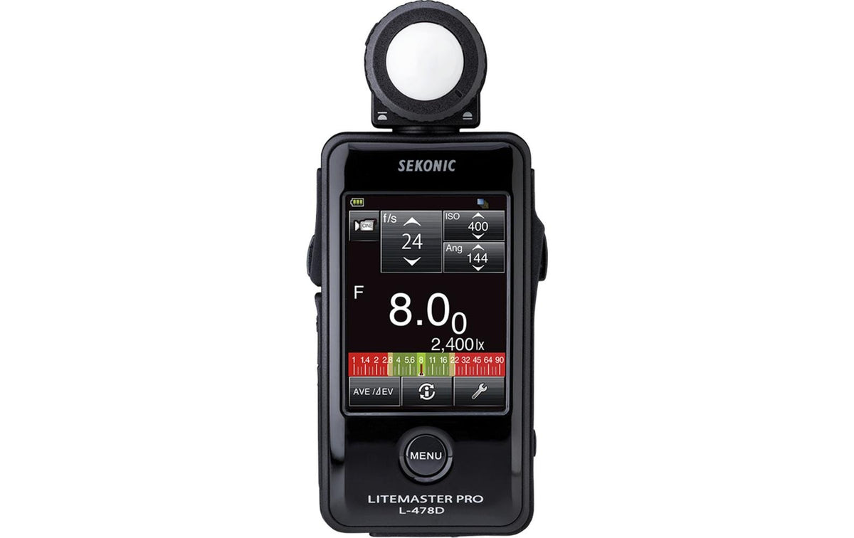 Sekonic Litemaster Pro-478D Lichtmessgerät – LCD 2,7", AAA (2×), 358° – für Universal