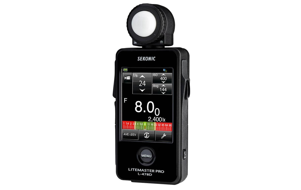 Sekonic Litemaster Pro-478D Lichtmessgerät – LCD 2,7", AAA (2×), 358° – für Universal