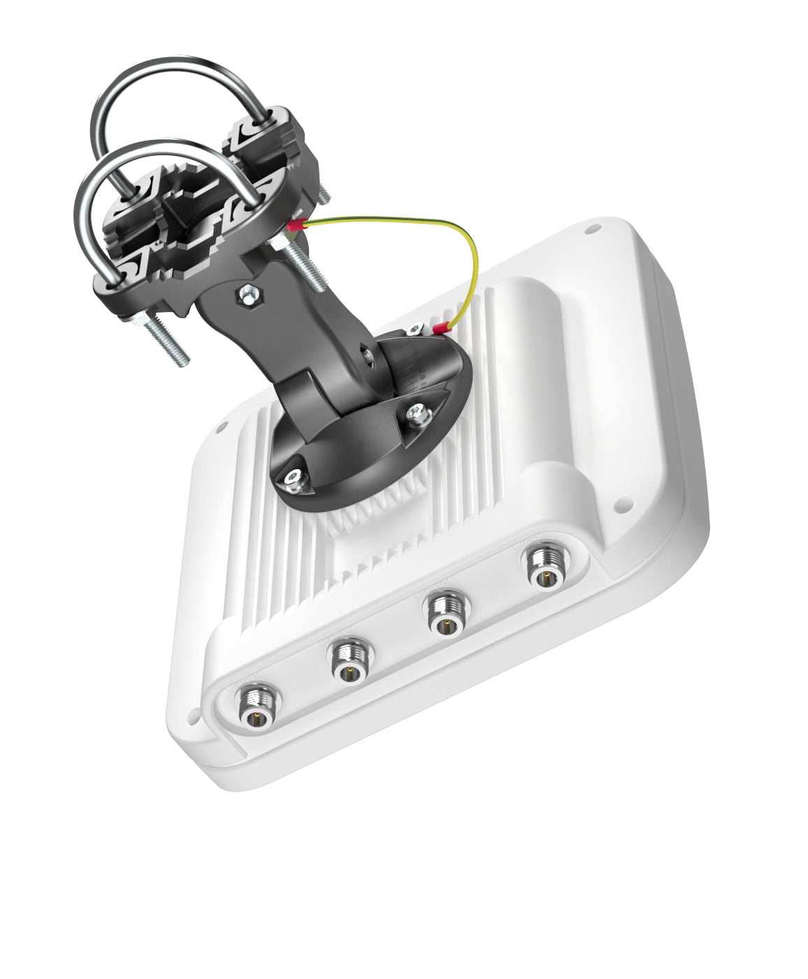 QuWireless QuSector 14HV-90-4 – Richtantenne, 2,4–2,5 GHz, 5,1–5,9 GHz, 14 dBi, N-Buchse, IP67, Weiss