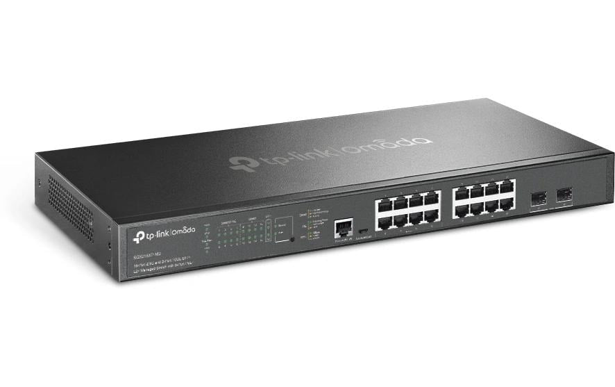 TP-Link SG3218XP-M2 – Managed Switch – 16×2.5G, 2×10G SFP+, L2+, PoE+ 240 W, 1U