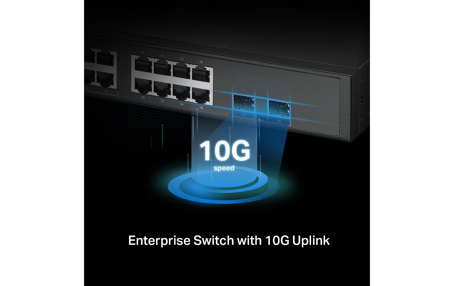 TP-Link SG3218XP-M2 – Managed Switch – 16×2.5G, 2×10G SFP+, L2+, PoE+ 240 W, 1U