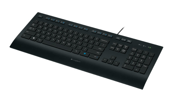 Logitech K280e Pro – Tastatur – kabelgebunden – USB – AZERTY (FR) – mit Handballenauflage – schwarz
