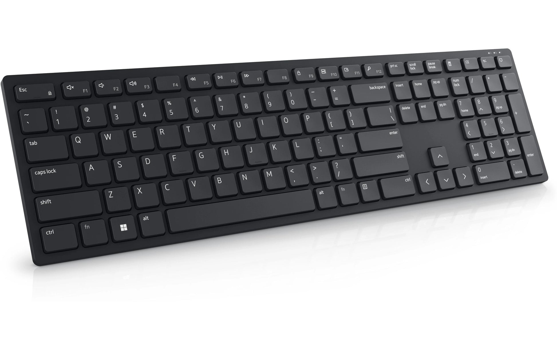 DELL KB500 – Tastatur, kabellos (2,4 GHz), FR-Layout (FR), Fullsize (mit Ziffernblock), Scissor, schwarz