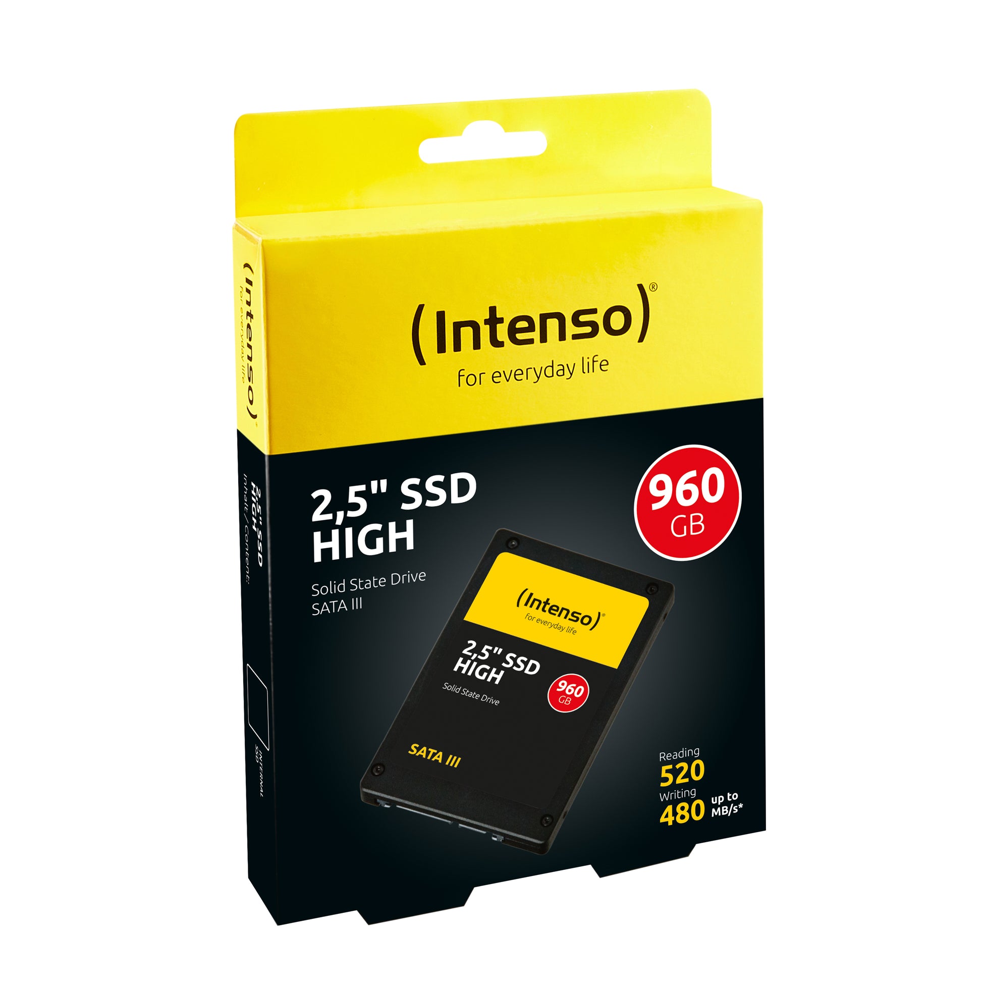 Intenso High – 960 GB 2,5" SATA III SSD – 520/480 MB/s