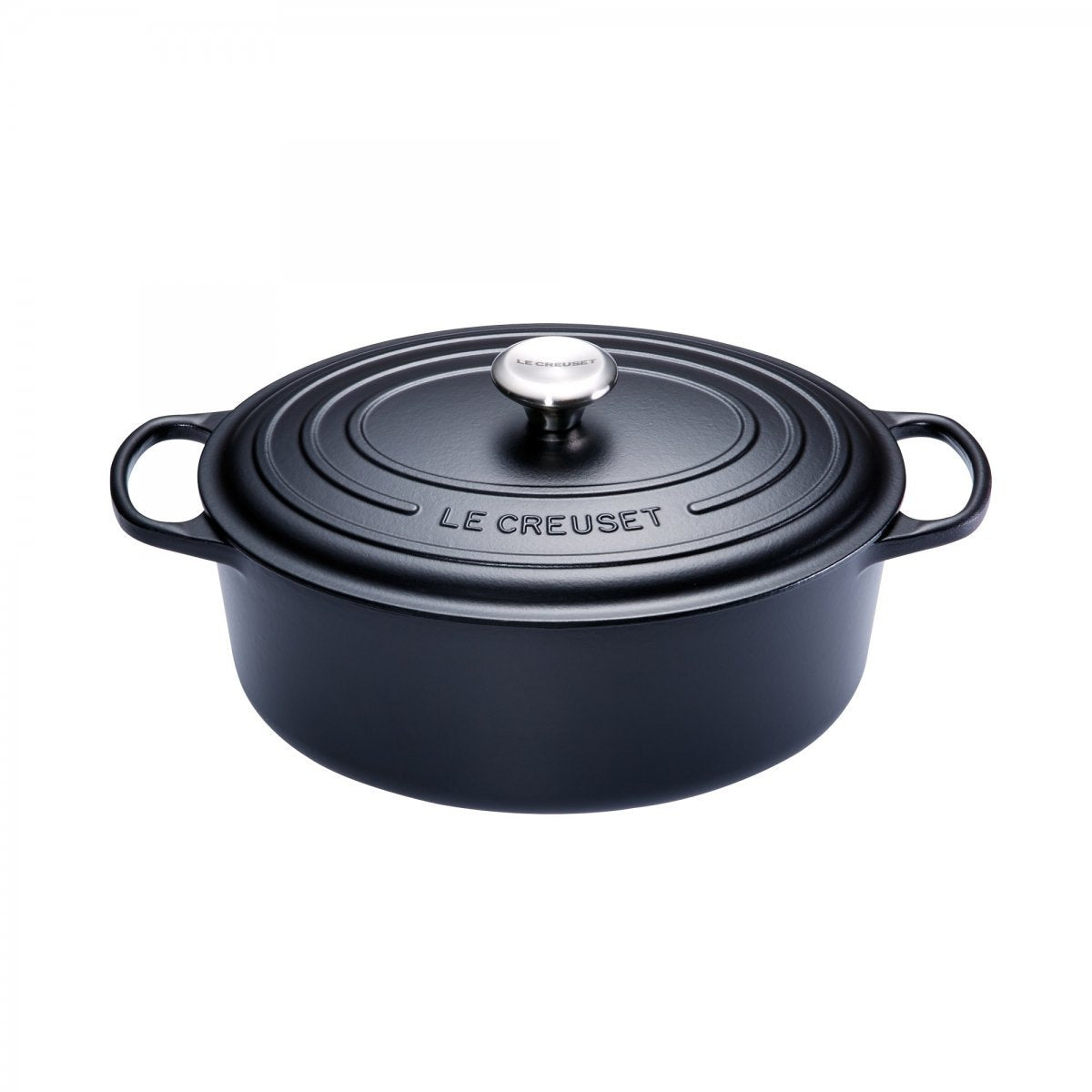 Le Creuset Kochtopf – 6,3 l, Ø 31 cm, Gusseisen, Emaille, für Feuer, Schwarz