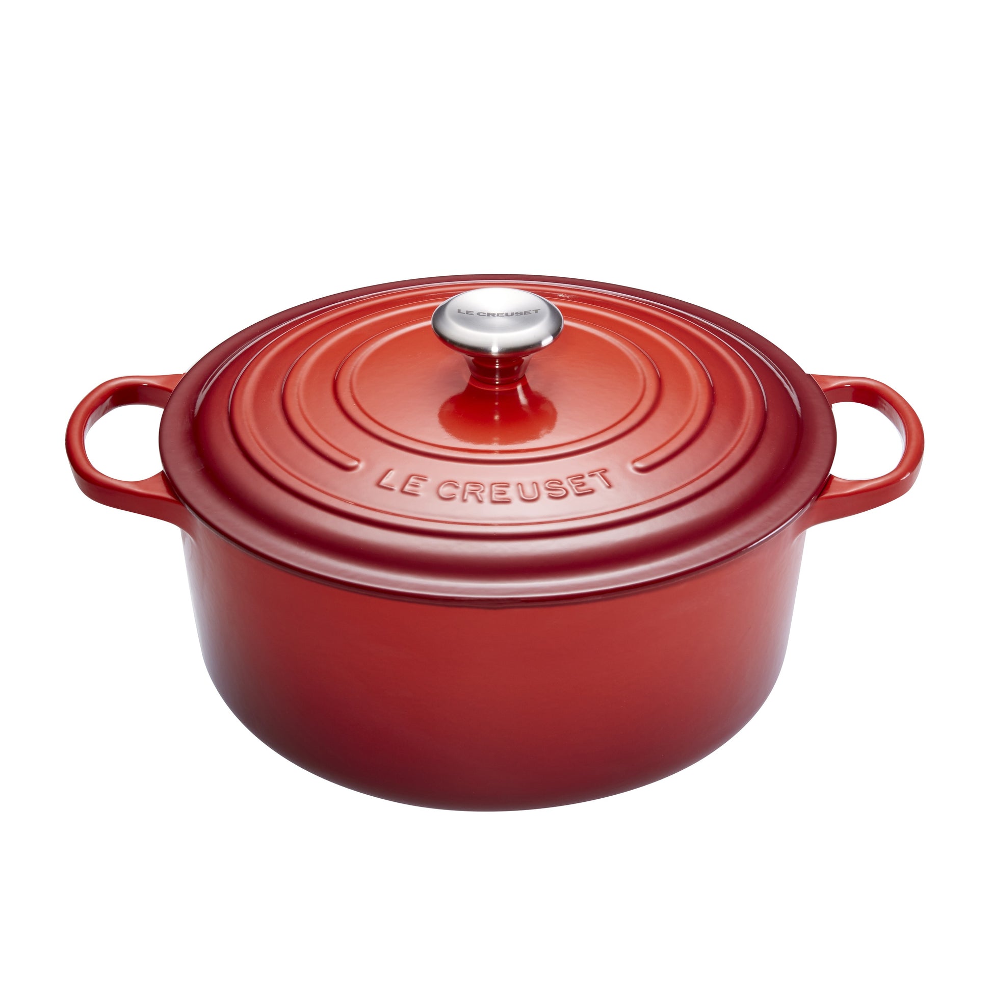 Le Creuset Kochtopf Signature – 5,3 l, Ø 26 cm, Gusseisen, für Induktion, Gas, Glaskeramik u. a., 6 Pers.
