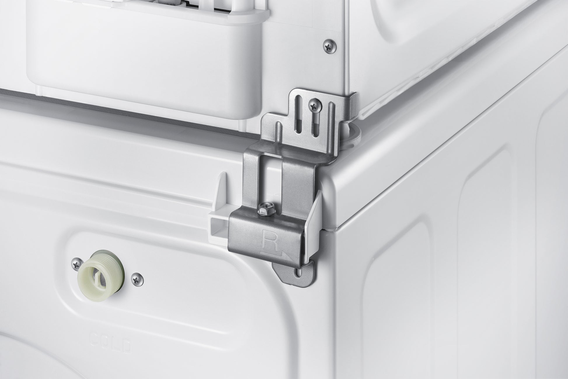 Samsung Zwischenbausatz für Waschturm – 142 × 60 × 130 mm, weiss, für WW90K7415OW/EC, DV80F5E5HGW/EC