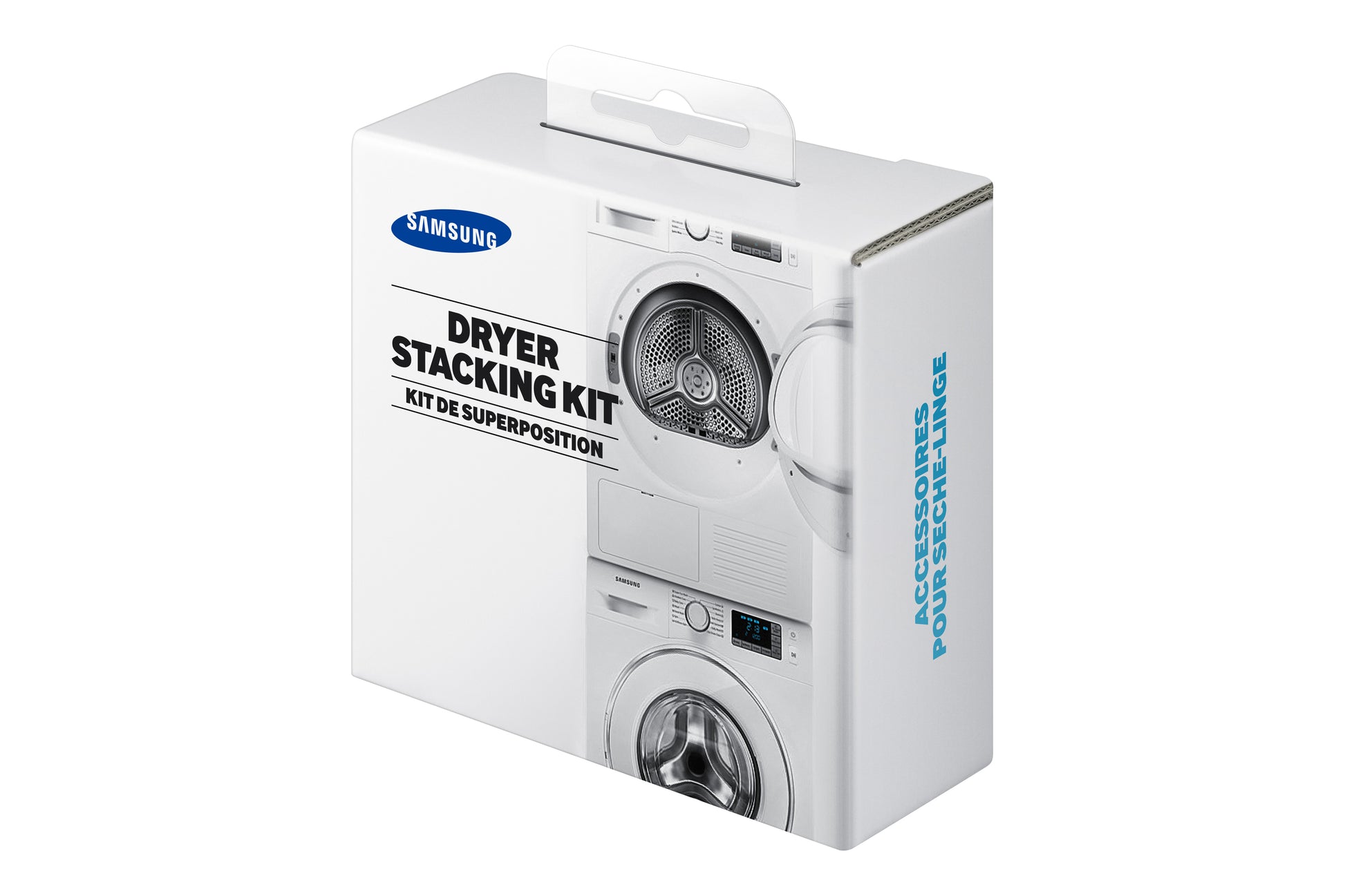 Samsung Zwischenbausatz für Waschturm – 142 × 60 × 130 mm, weiss, für WW90K7415OW/EC, DV80F5E5HGW/EC