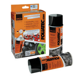 FOLIATEC Sprühfolie – Schwarz, matt – 2er-Pack 2×400 ml (800 ml) – für Aluminium, Metall, Kunststoff