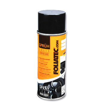 FOLIATEC Farbspray – Schwarz, glänzend – 400 ml – für Aluminium, Kunststoff, Metall