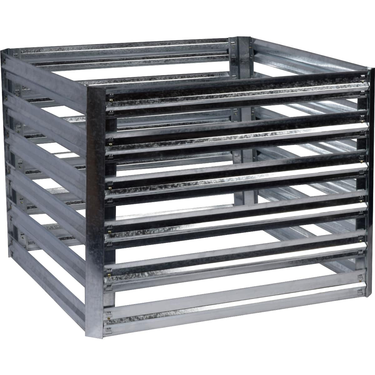 Dobar Komposteimer Muck – 500 l – Stahl (galvanisiert) – Schwarz – Wetterfest