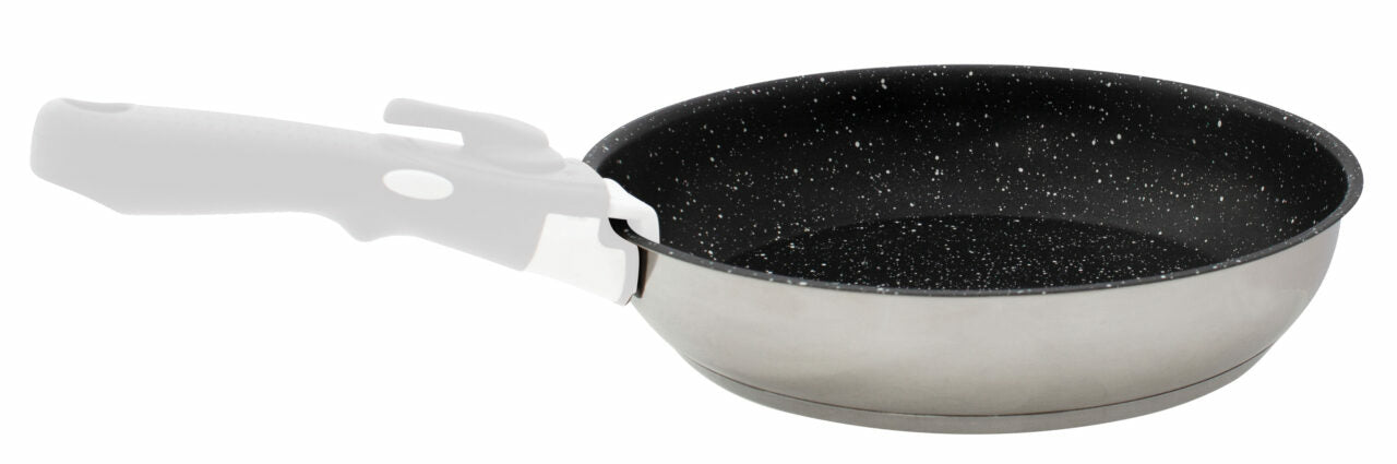 Eurotrail Fonduepfanne ETKW5536 – Ø 24 cm, Edelstahl, Keramik, für Induktion, Gas, Glaskeramik und mehr