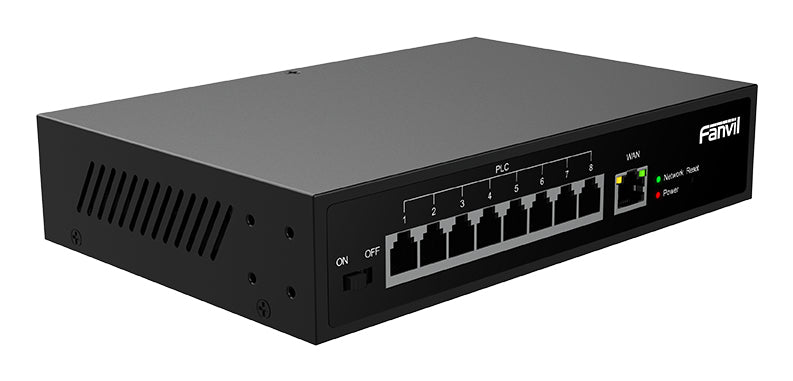 Fanvil PN8 – Unmanaged Switch – 8× 10/100 Mbit/s, Desktop, für IP-Intercom-Systeme