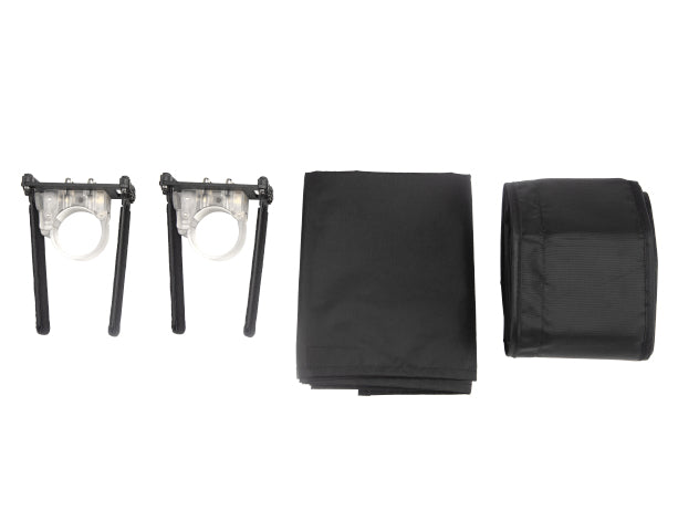 Nanlite BD-PT15C+EC – Barndoor mit Richtgitter, Diffusor, für PavoTube 15C, Schwarz