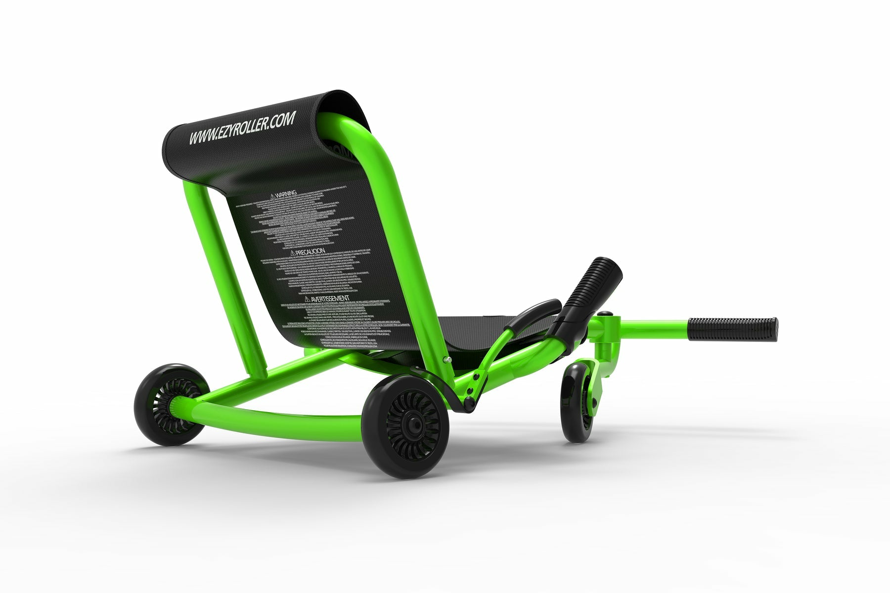 EzyRoller Aufsitz-Go-Kart – Drücken, 3 Räder – 43 × 35 × 67 cm – ab 4 J. – Stahl, Kunststoff – Schwarz/Grün