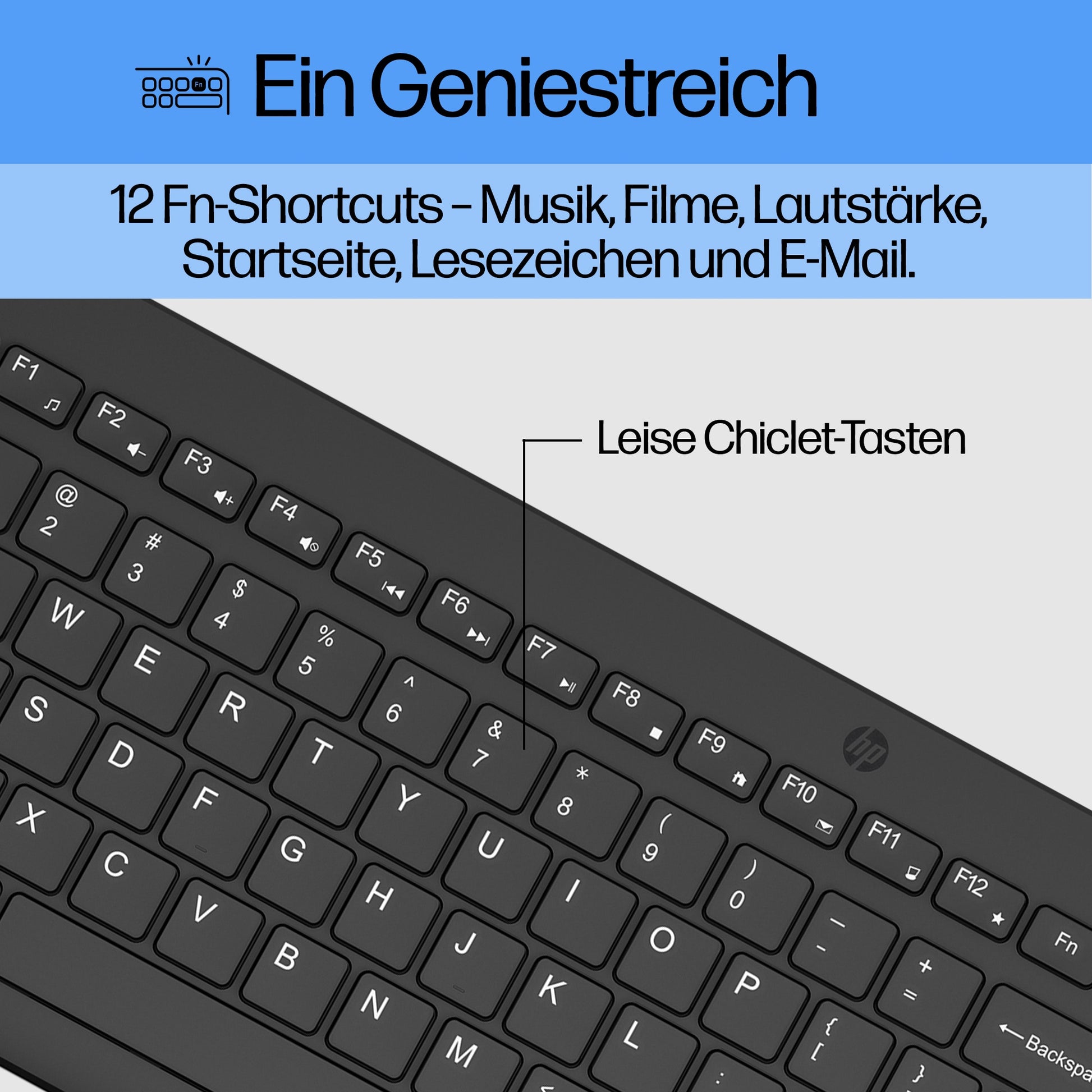 HP 330 – Tastatur- und Maus-Set – 2,4 GHz – Schwarz